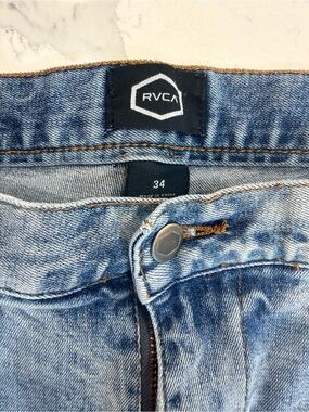 RVCA Mens Light Wash Jeans